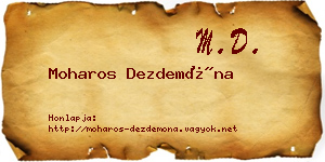 Moharos Dezdemóna névjegykártya